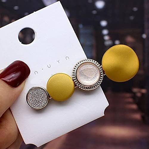 MODINITY 5Pcs Macaron Hair Clips with Pearls - Hair Accessories for Women & Girls - Party & Wedding