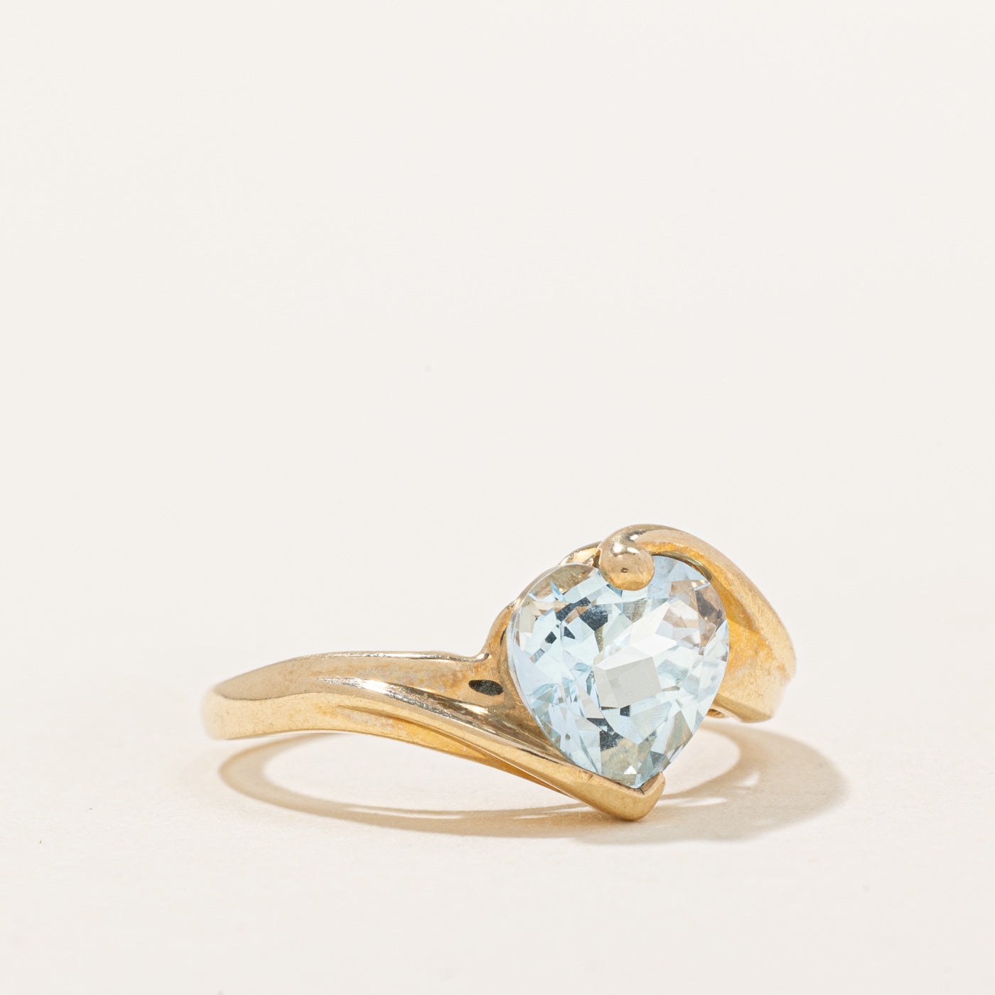 2.00ct Topaz Heart Ring - Size 6.25 | Elegant Birthstone Jewelry for Women | Perfect Gift for Valentine's Day, Anniversary & Romantic Occasions