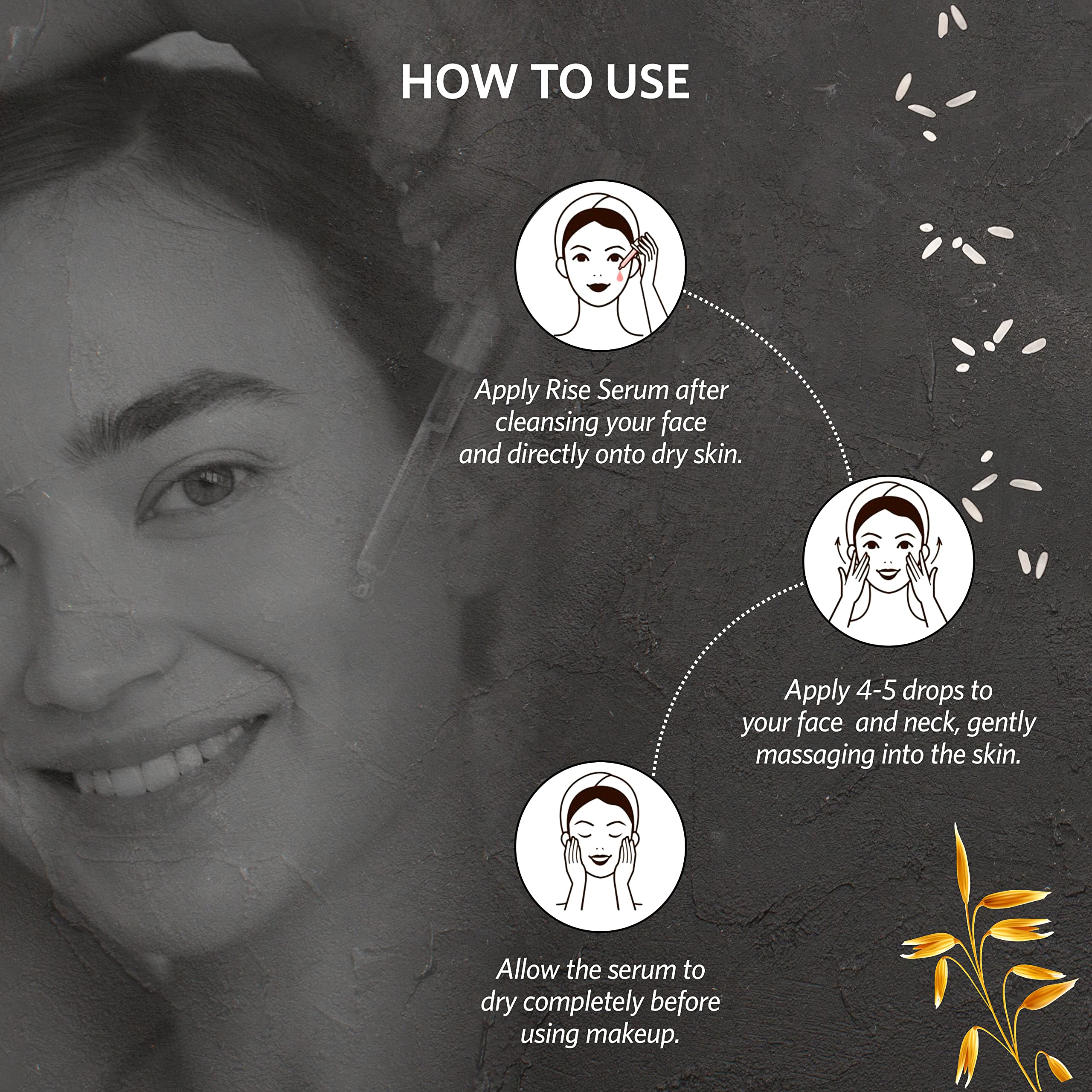 L'avenour Anti-Wrinkle Rice Face Serum for Even Skin Tone & Hydration | Improves Skin Barrier | 30ml | Perfect for Night Routine & Dry Skin Care