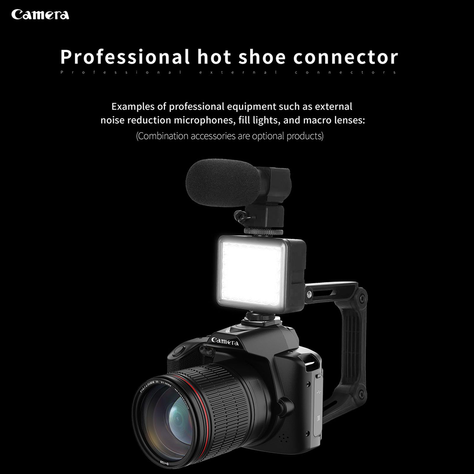 4K Vlogging Camera for YouTube - 64MP Night Vision Digital Camera with 3