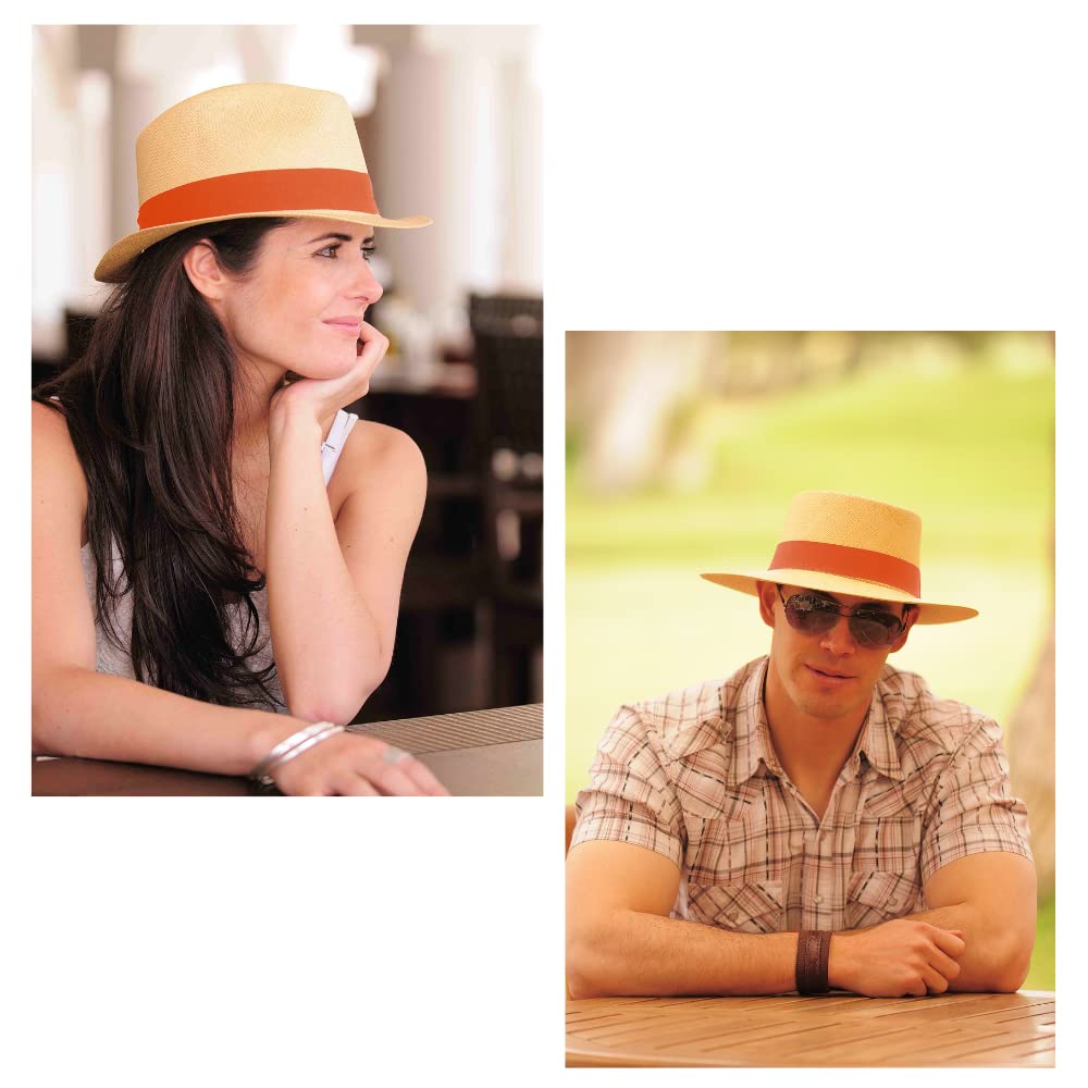 Premium Gamboa Hatbands for Panama & Cowboy Hats - Durable Ribbon Hatband Accessories for Western Style, Outdoor Events & Fashion Statements
