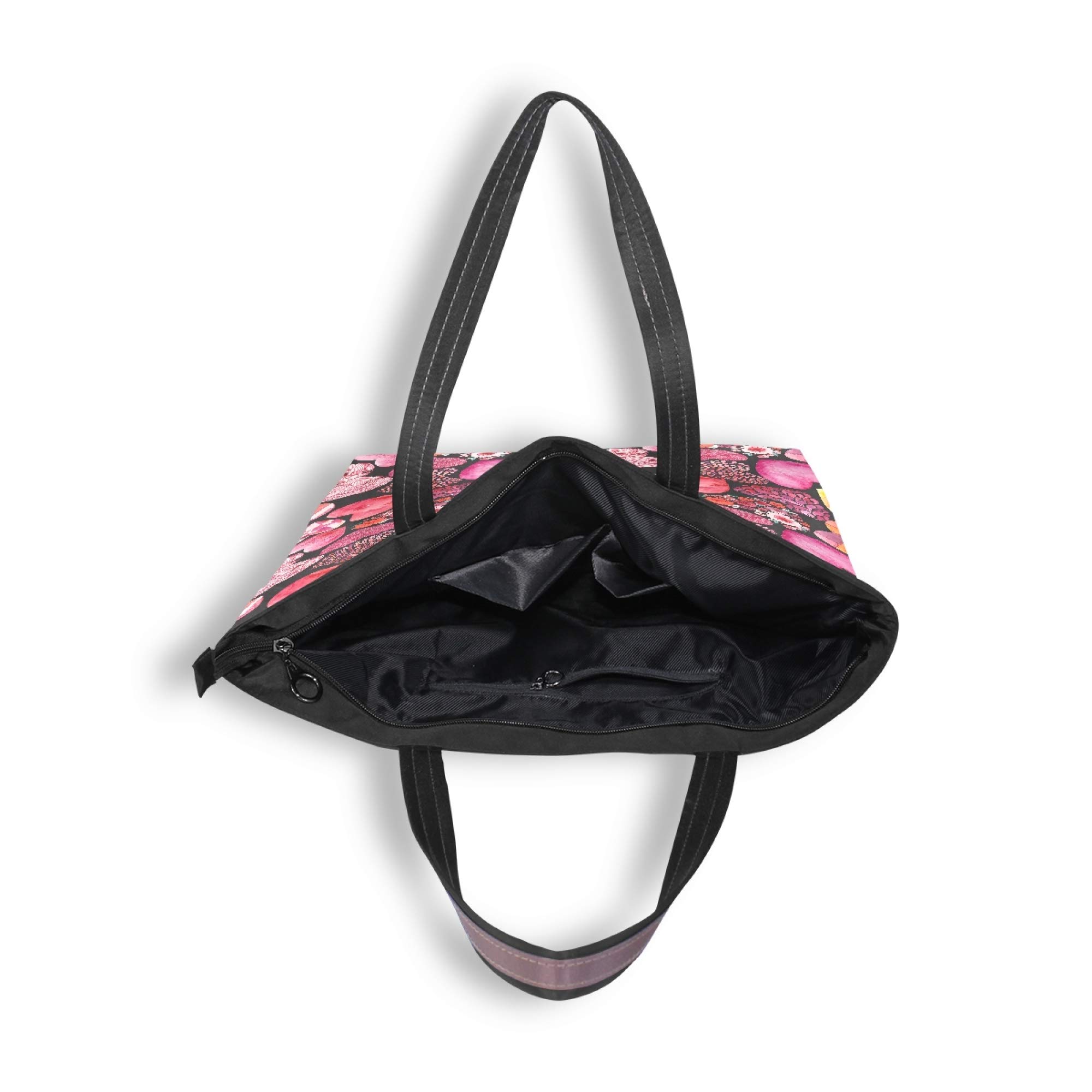 Valentine Tote Bags for Women - Heart Zippered Shoulder Purse for Date Night & Gifts