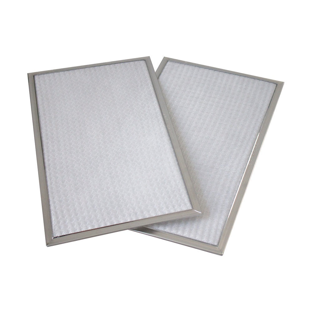 Fantech 414647 Washable MERV 6 HRV/ERV Air Filter Kit - 8.5x15x0.25 Inches (2 Pack) - Aluminum Mesh Replacement Filters for Home Ventilation Systems - Perfect for HRV/ERV Units, Air Exchangers & Indoor Air Quality Improvement