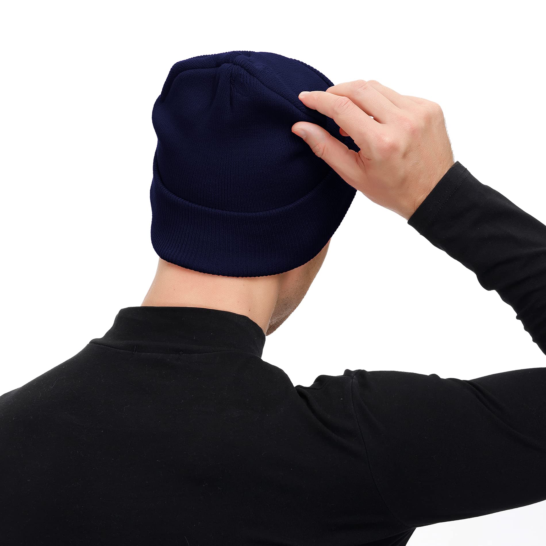 Trendy Men's Winter Beanie Hats - Soft Knit Slouchy Fisherman Skull Caps for Cold Weather | Perfect for Outdoor Activities, Skiing, Hiking & Casual Wear