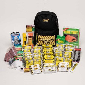 Mayday Deluxe 4-Person Emergency Survival Backpack Kit - 72-Hour Disaster Preparedness Supplies for Earthquake, Hurricane & Outdoor Adventures