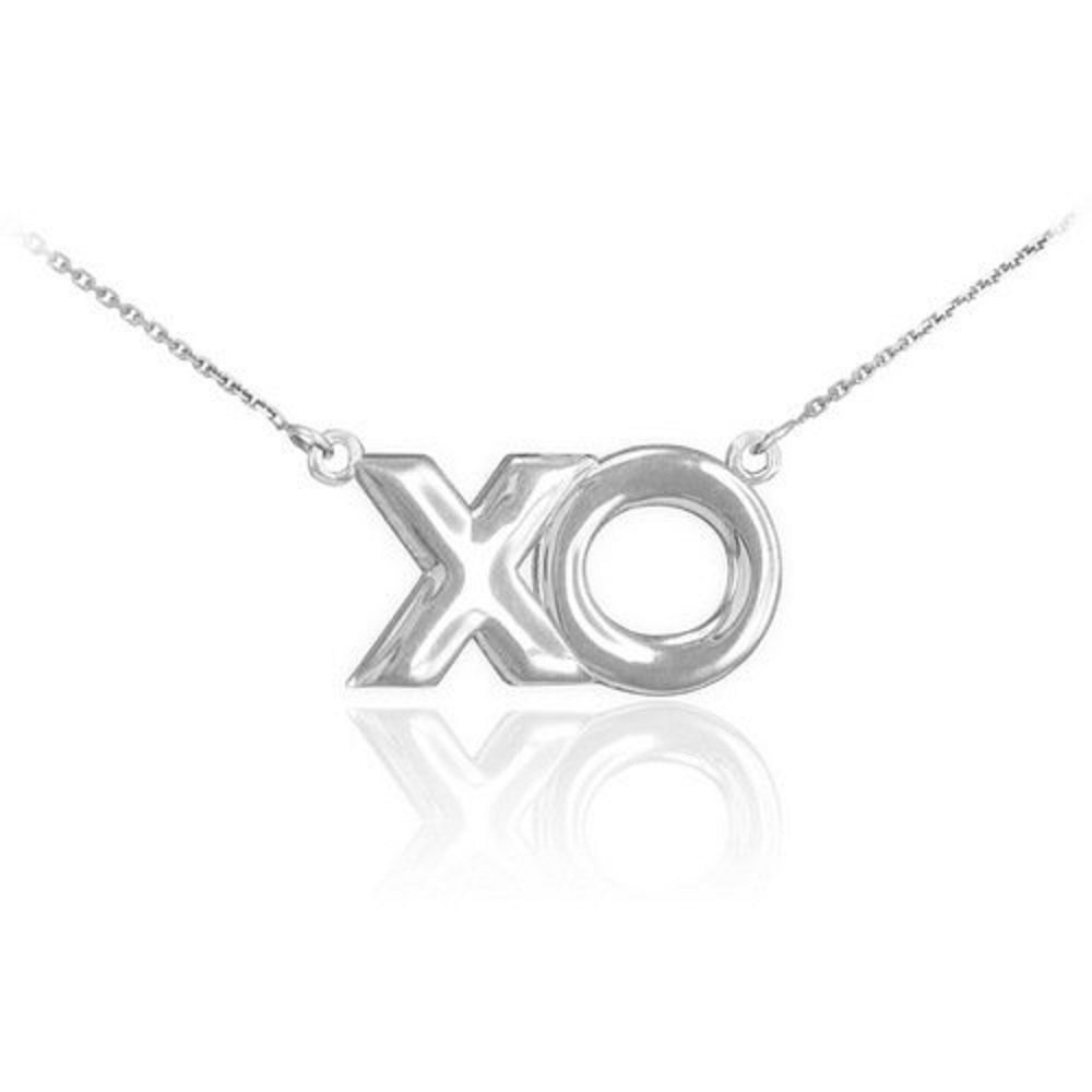 925 Sterling Silver XO Charm Hugs and Kisses Pendant Necklace for Women - Romantic Gift for Her, Valentine's Day, Anniversary & Everyday Jewelry