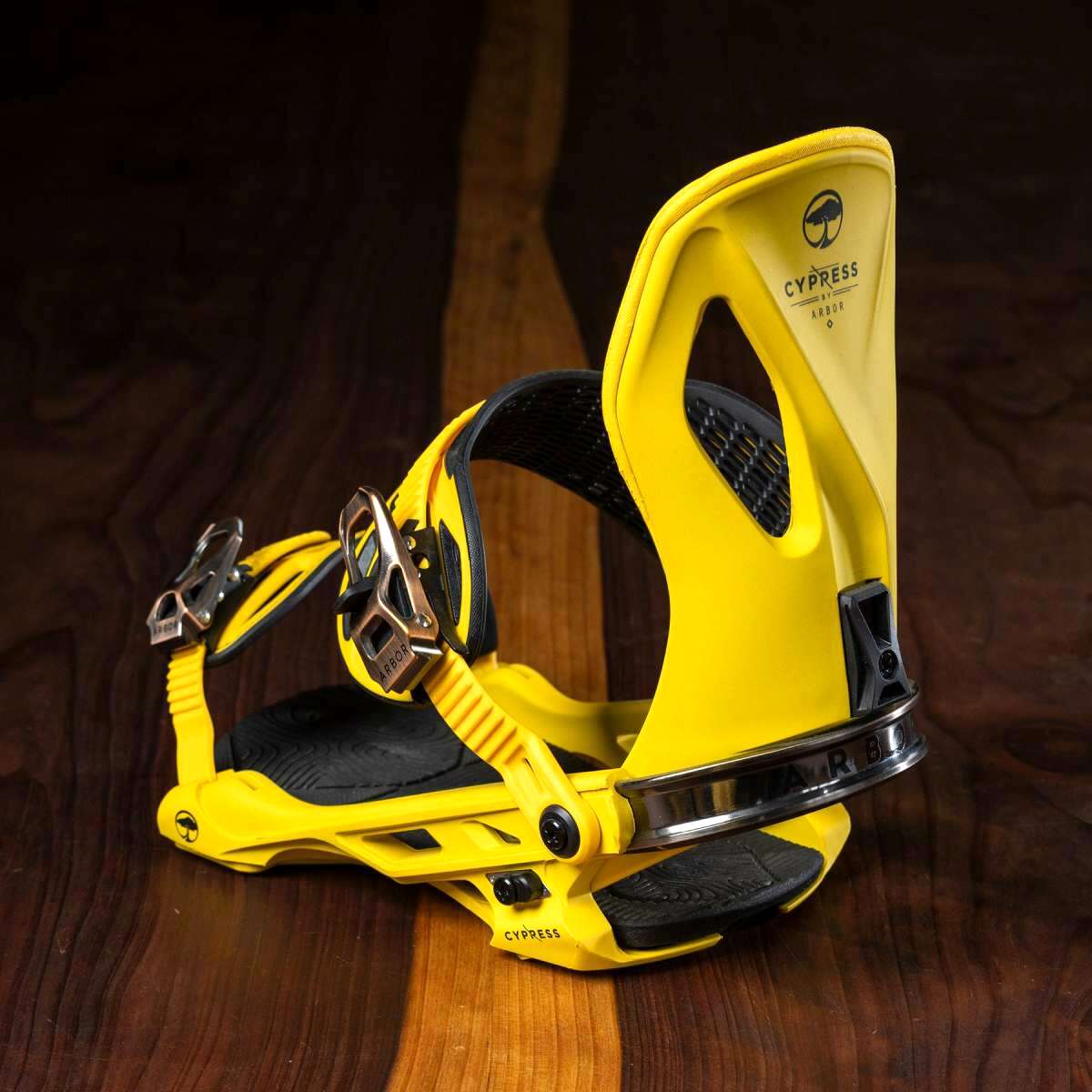 **2023 Arbor Cypress Snowboard Bindings - Lightweight & Durable for All-Mountain Riding - Perfect for Freestyle, Powder & Park Performance**