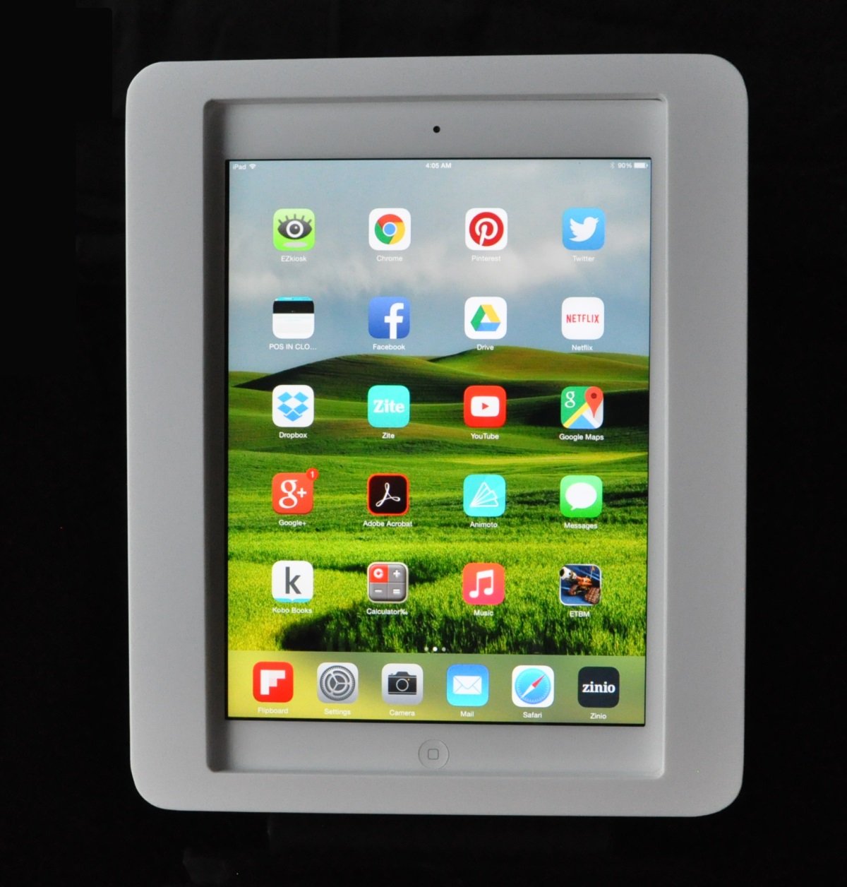 TABcare iPad Air Anti-Theft Security Case - White Acrylic Protective Enclosure with Wall Mount Kit | Secure Display for Retail Stores, Museums & Public Spaces