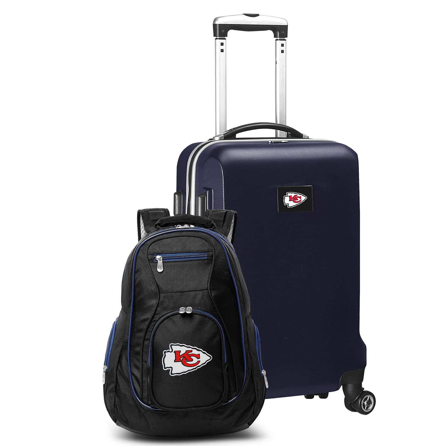 Denco 2-Piece Deluxe Navy Blue Luggage Set - 21