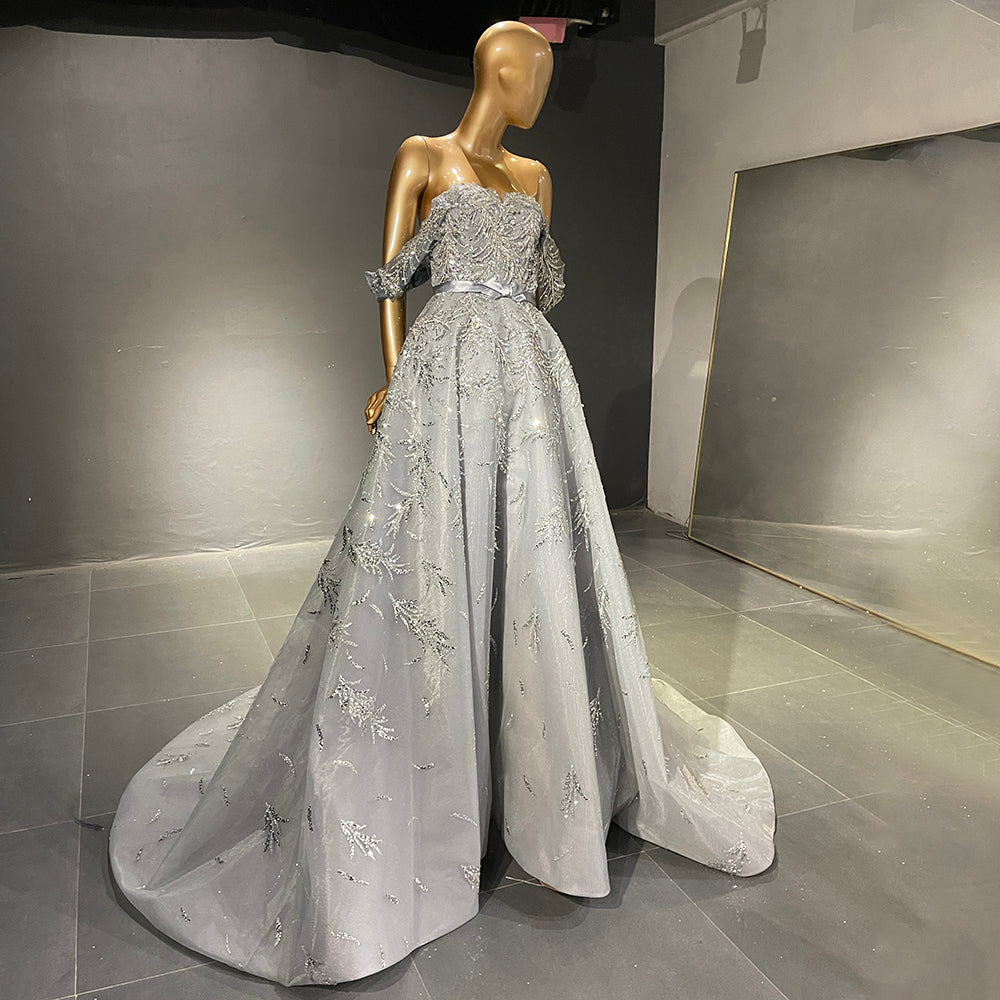 Serene Hill Zilver Luxe Sweetheart Evening Dresses 2025 Beaded A-Line Sexy Party Gowns for Women - Perfect for Prom, Cocktail Parties & Formal Events LA71539