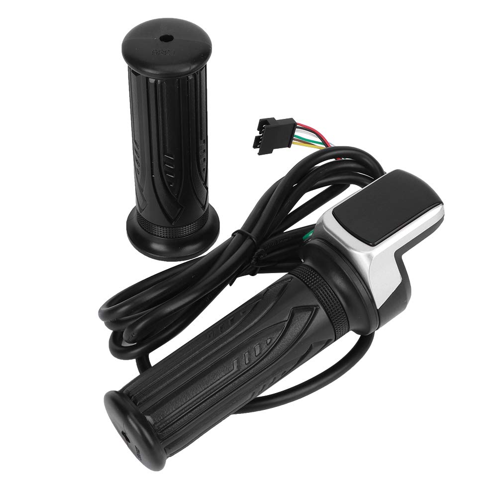 36V Electric Bike Throttle Grip with LCD Screen - 1.5m Twist Throttle Lock & Ergonomic Handle for E-Bikes & Scooters - Perfect for Commuting, Off-Road Adventures and Urban Transportation