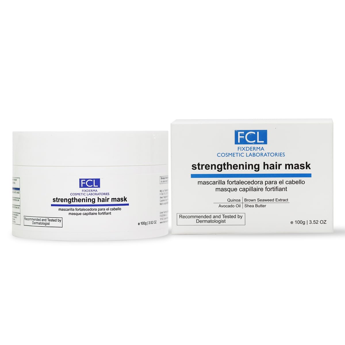 FIXDERMA Shea Butter Hair Mask for Dry & Frizzy Hair - Deep Conditioning Treatment for Smoothing, Hair Fall Control - Unisex 100g - Perfect for Damaged Hair Repair & Salon-Like Results at Home