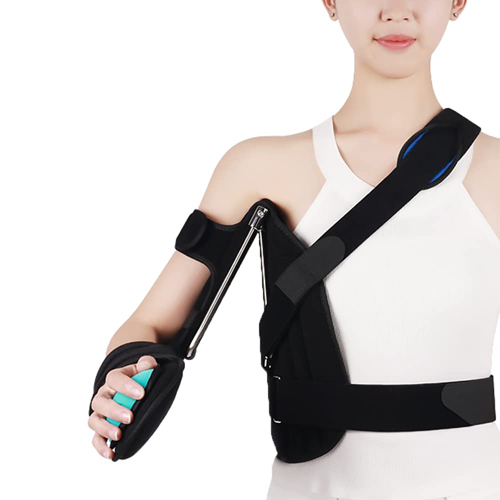 Post-Op Shoulder Abduction Sling - Adjustable Arm Immobilizer for Shoulder Injuries, Fractures, Dislocations & Surgery Recovery - Comfortable Support for Broken Bones & Subluxation - Ideal for Daily Use & Physical Therapy