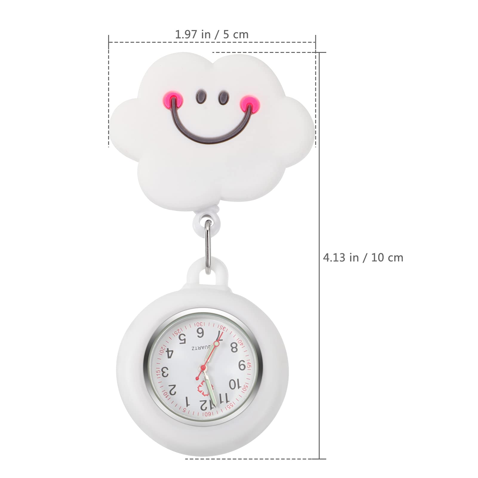 iplusmile Retractable Nurse Watch with Second Hand - Clip on Lapel Digital Pocket Watch for Nurses, Doctors, Students & Women - Perfect for Medical Shifts, Clinical Rotations & Time Management