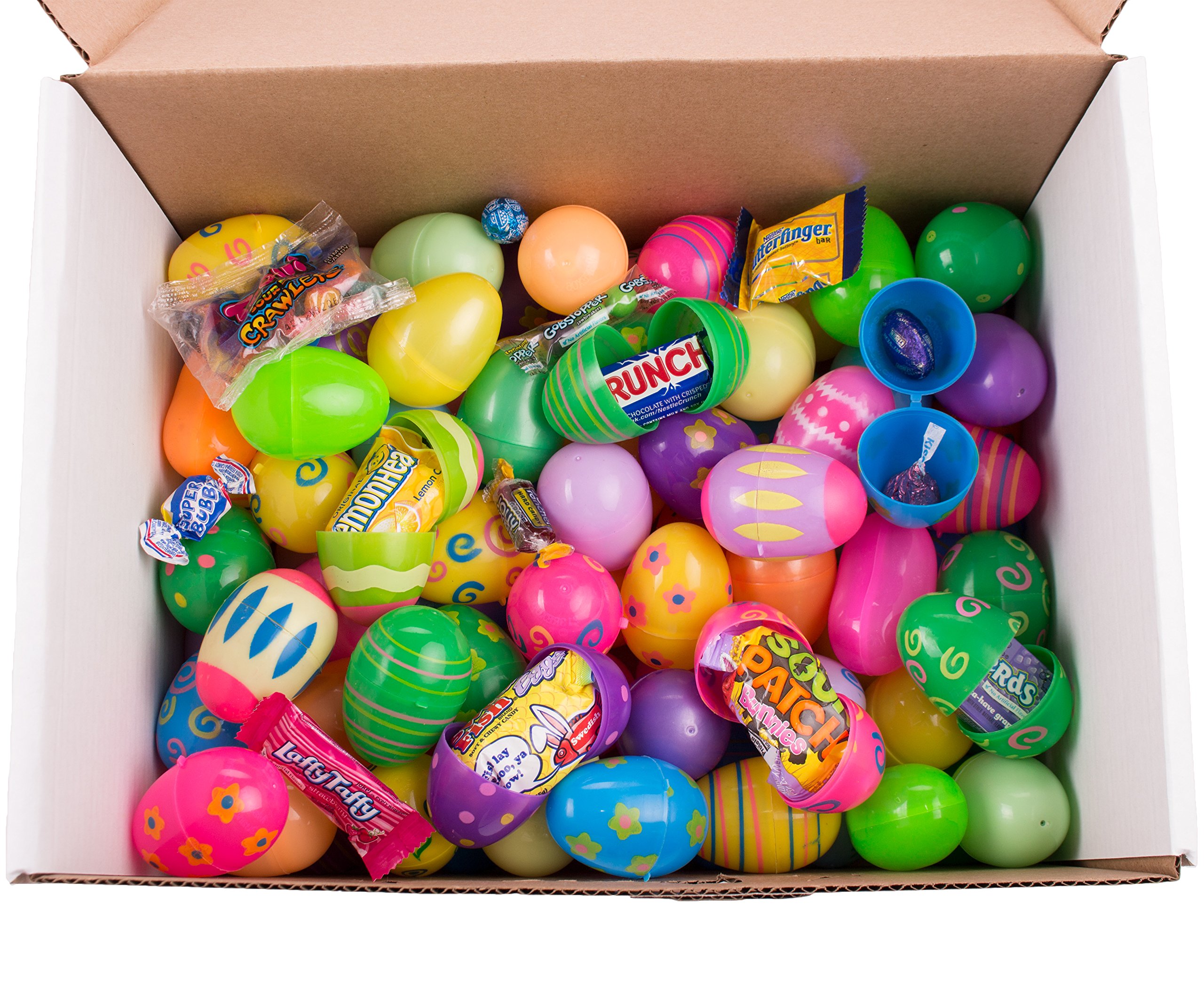 500 Bulk Filled Easter Eggs for Egg Hunt - Assorted Styles with Branded Candy, Chocolate & Toys - Perfect for Easter Parties, School Events & Family Gatherings