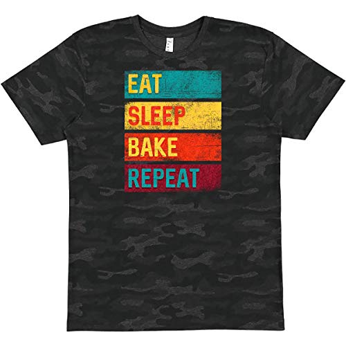 Eat Sleep Bake Repeat T-Shirt | Funny Baking Gift for Bakers & Cooks | Perfect for Kitchen Enthusiasts, Baking Parties & Holiday Gifts