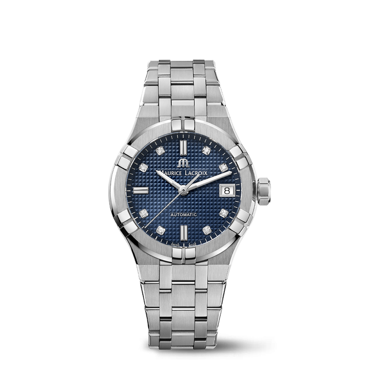 AIKON Automatic Date 35mm Men's Watch - Swiss Movement, Water Resistant, Stainless Steel - Perfect for Business, Casual & Formal Occasions