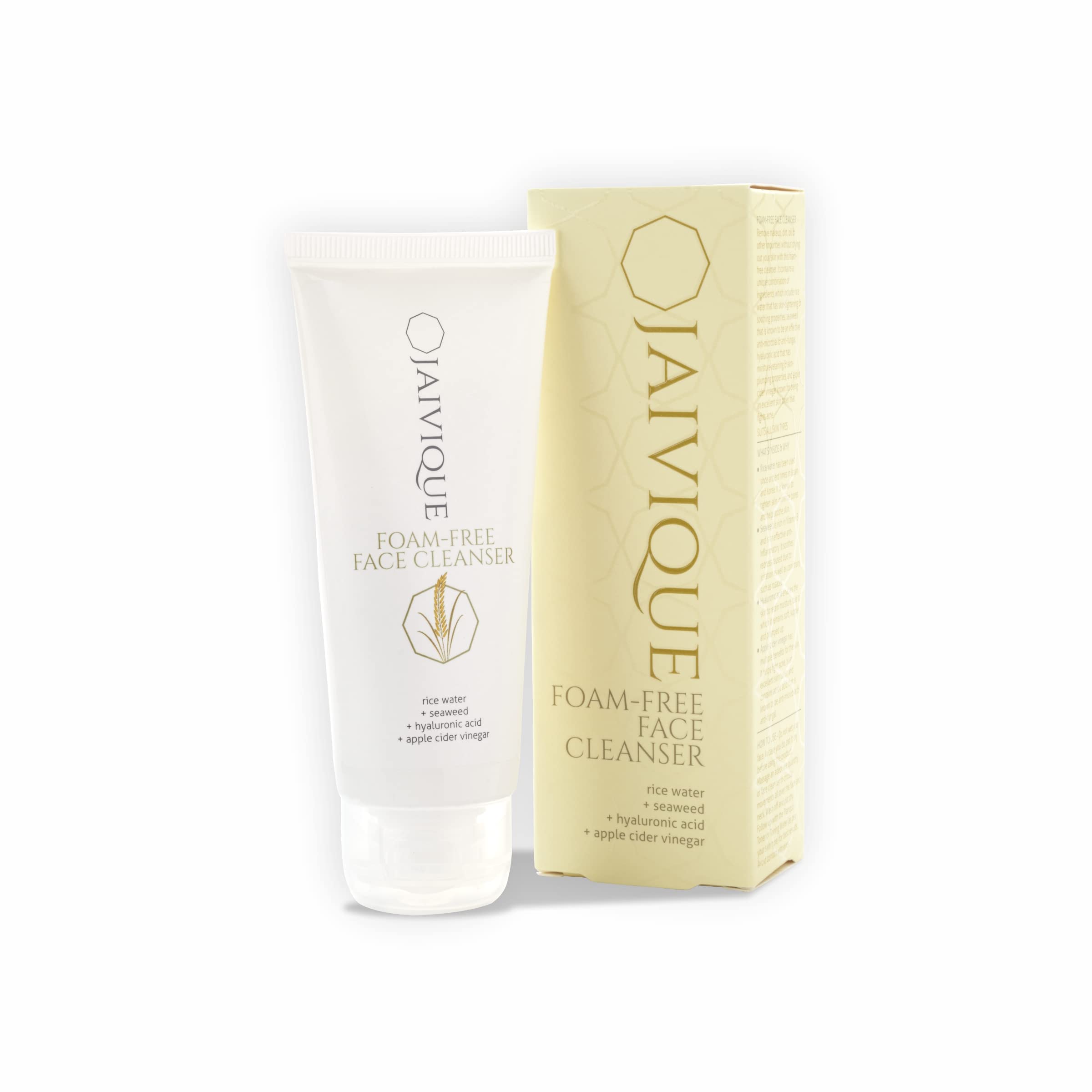 Jaivique Foam Free Face Cleanser for Dry Skin - Instantly Brightening & Deep Cleansing Formula | Gentle Non-Irritating Acne Treatment | Perfect for Morning & Night Skincare Routine