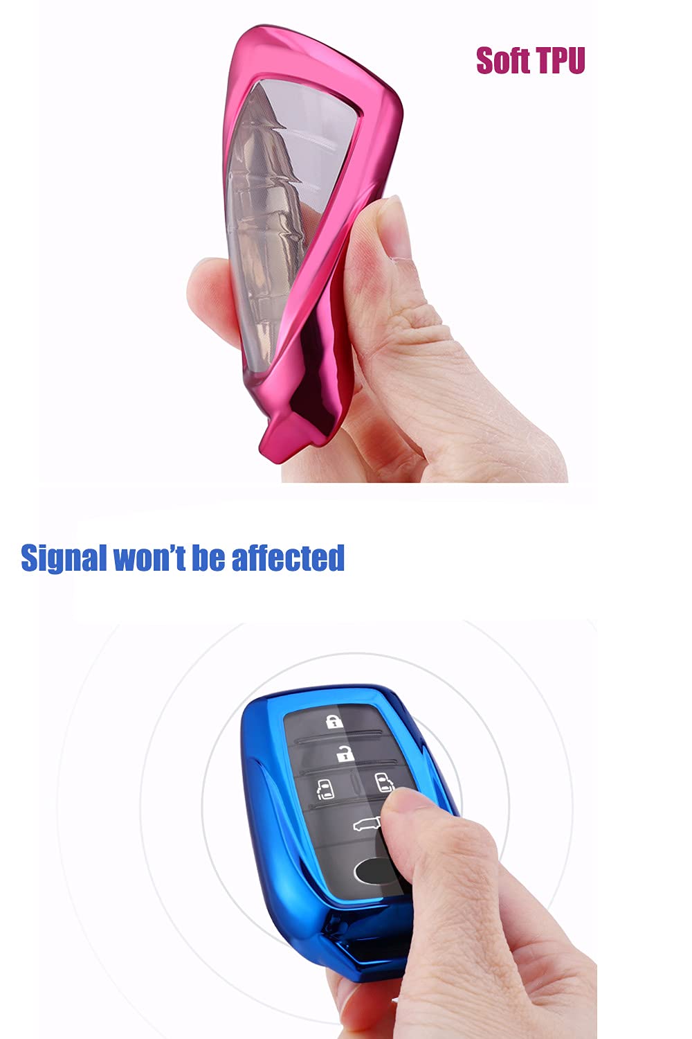 Durable Key Fob Cover Case for Toyota Venza RAV4 Land Cruiser - Waterproof & Shockproof Keyless Entry Remote Protector - Perfect for Outdoor Adventures & Daily Use
