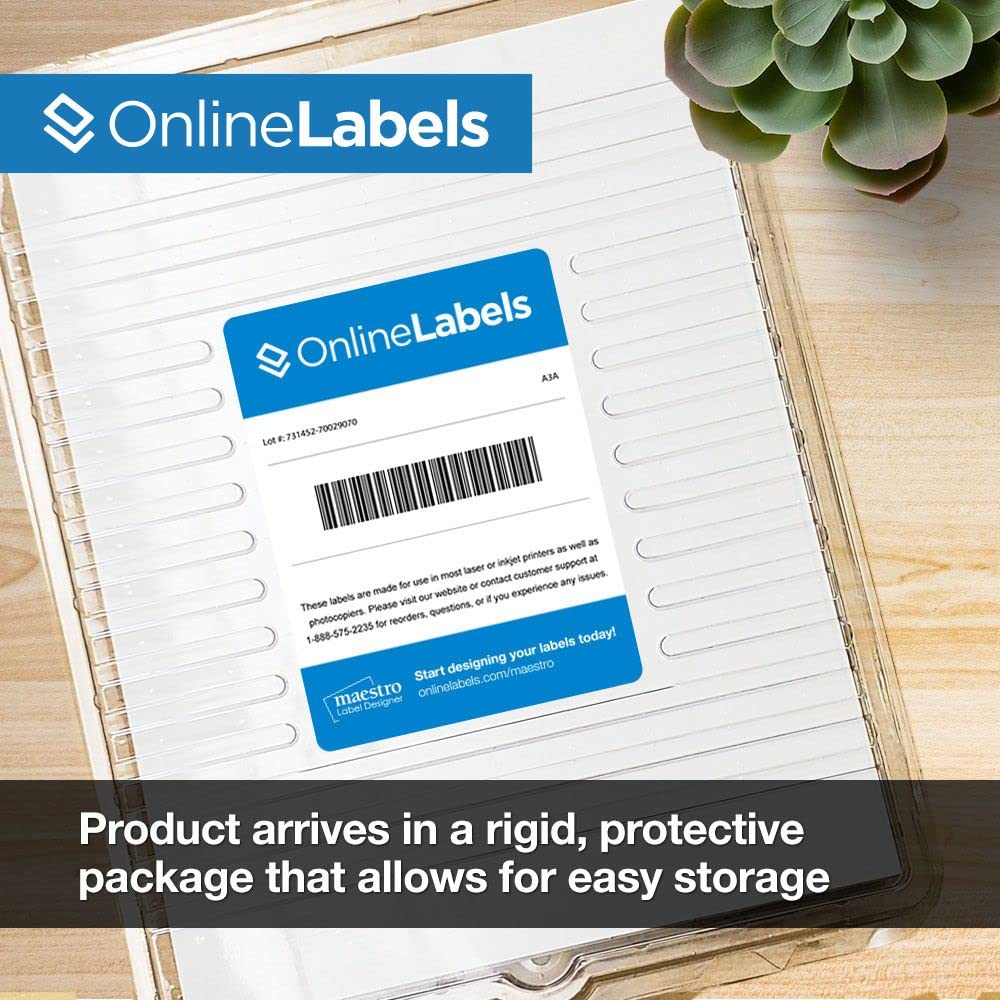 2 x 1 Inch Extra Strength Barcode Labels - 4,000 Labels (100 Sheets) for Inkjet & Laser Printers - Durable Adhesive for Shipping, Inventory & Retail Use - Online Labels