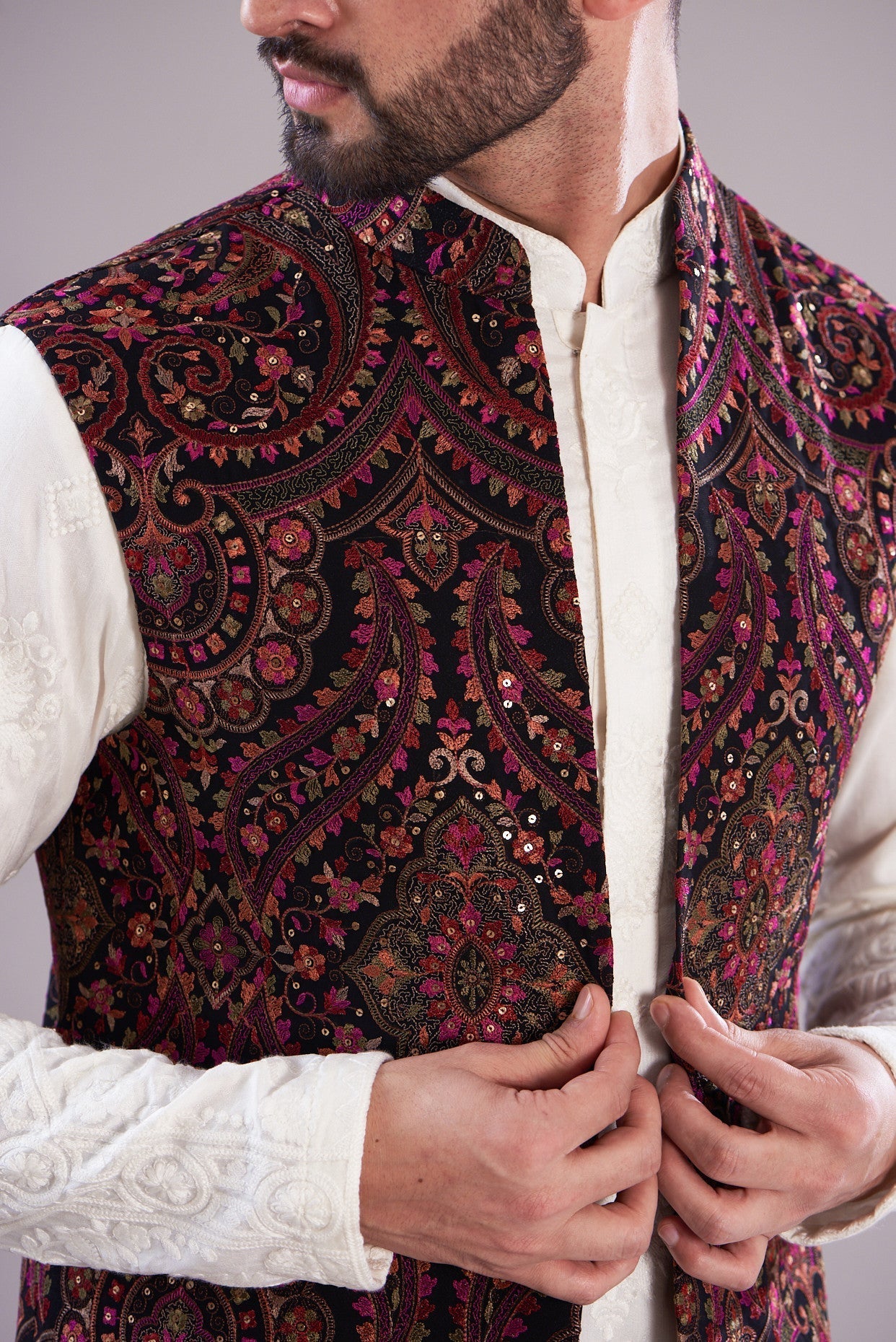 Stylish Kalamkari Long Open Shrug - Handmade Indian Cotton Cover-Up for Women | Perfect for Boho Outfits, Beachwear & Casual Dressing