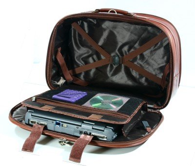 Premium K-Cliffs Laptop Messenger Bag - Padded 15.6 Inch Laptop Compartment, Genuine Leather Business Briefcase for Men & Women - Perfect for Office, Travel & College (Black)