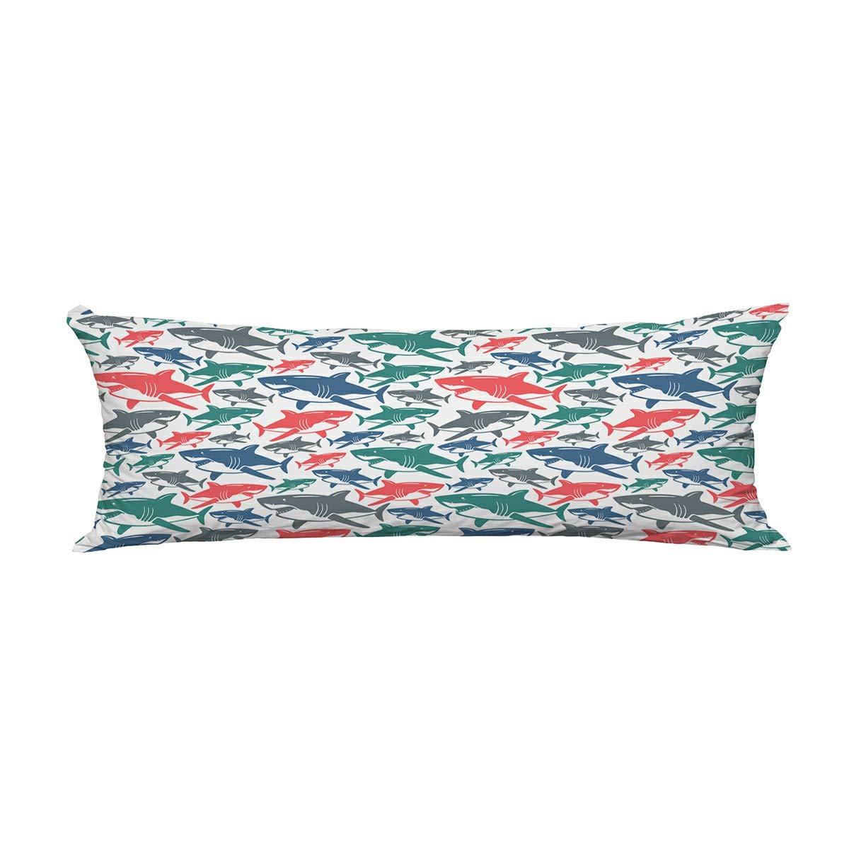 ABPHQTO Shark Body Pillow Cover - Soft & Durable 20x60 Inch Pillowcase Protector for Kids & Adults - Perfect for Bedroom Decor, Anime Fans & Cozy Sleep