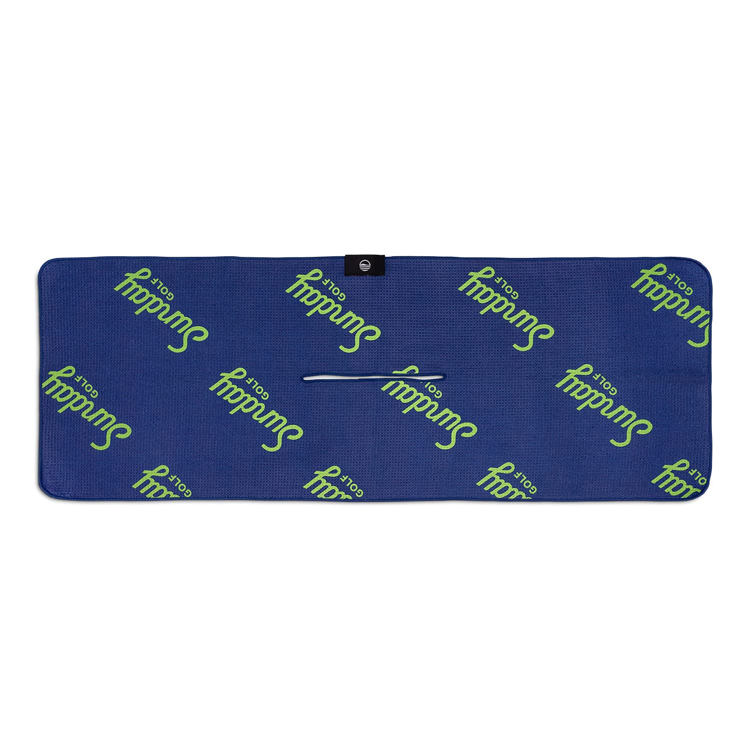 Sunday Golf Microfiber Golf Towel 14 x 40 Inches | Premium Waffle Pattern Fabric with Center Slit | Seattle Seahawks Team Design | Perfect for Golf Course, Driving Range & Club Cleaning