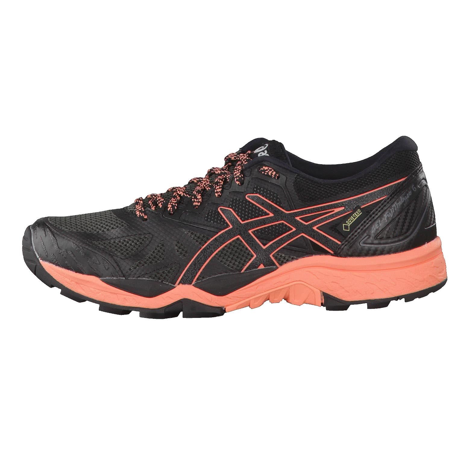 ASICS Gel-Fujitrabuco 6 G-TX Women's Trail Running Shoes - Waterproof Hiking Sneakers for Women (Size UK 4.5 / US 6.5 / EU 37.5) - Black & Pink 9006 - Perfect for Outdoor Jogging & Mountain Trails