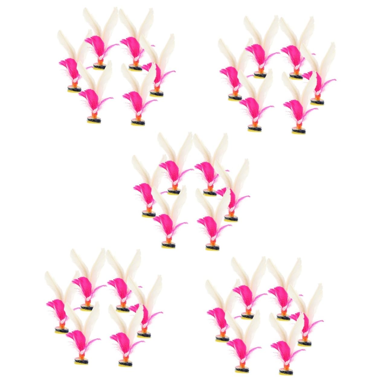 30 Pcs Goose Feather Shuttlecocks - Kids & Adults Sports Toys for Outdoor Games, Traditional Kick Toy for Football Play, School Pupils Activity Set | Perfect for Backyard Play, Gym Class & Family Fun