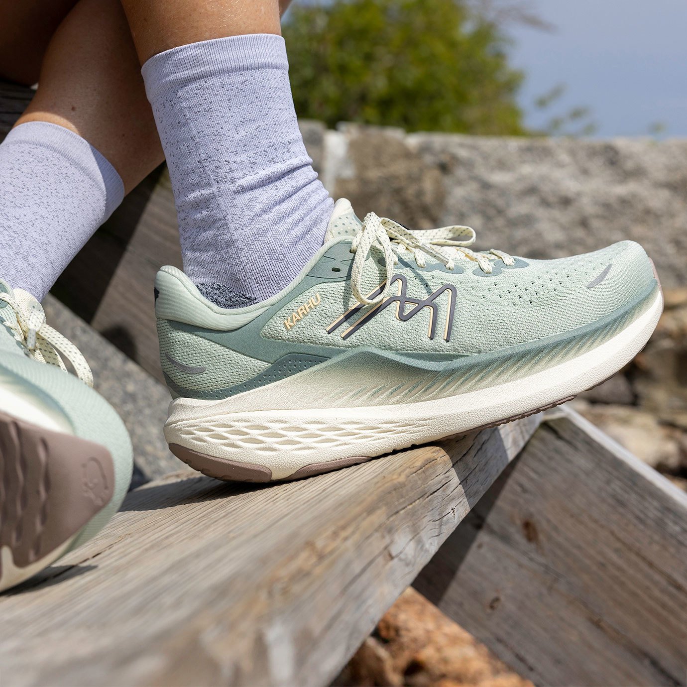 Mestari Run 1.5 Hivo Women's Running Shoes - Sea Foam/Excalibur | Lightweight & Comfortable for Jogging, Gym Workouts & Daily Wear