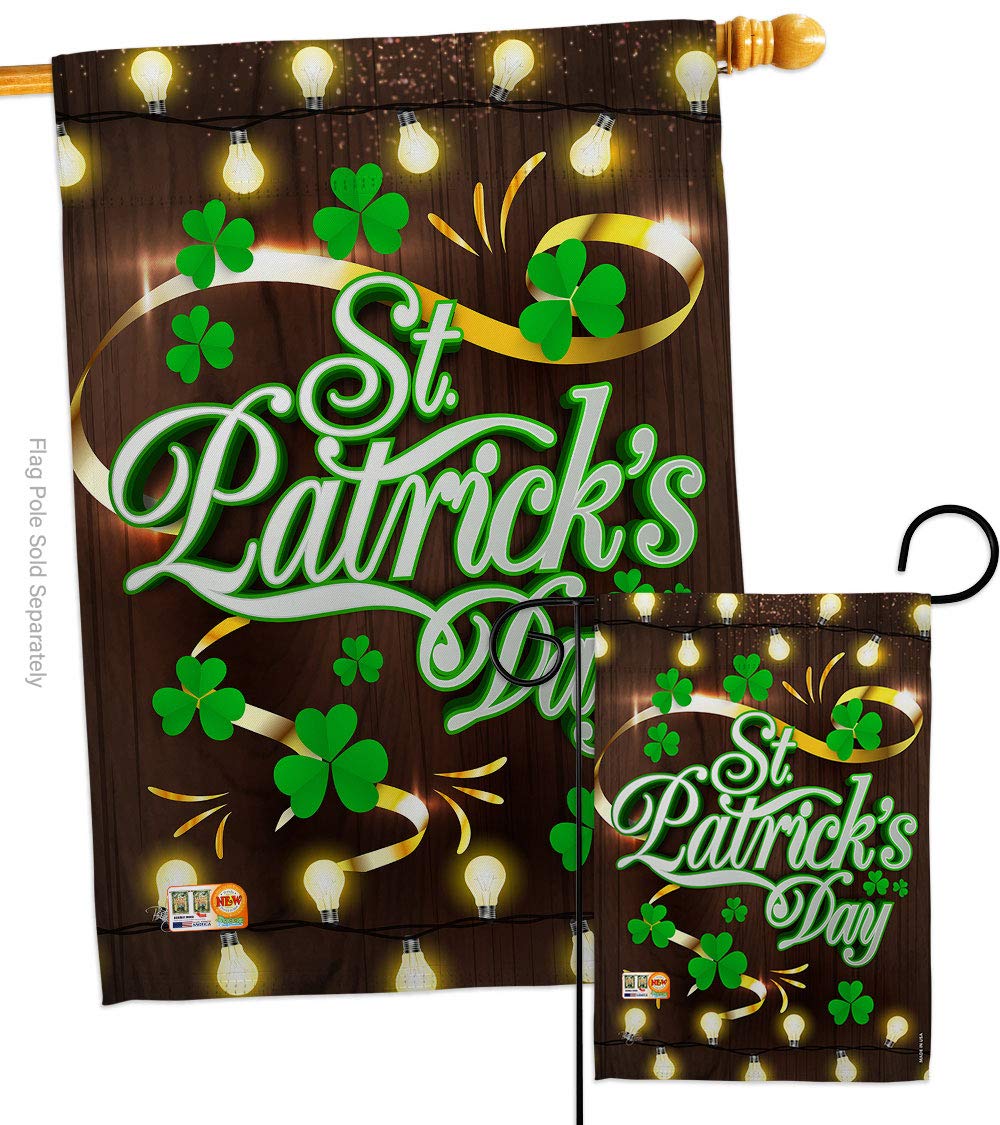 St Patrick's Day Decor Flags Set - House & Garden for Spring