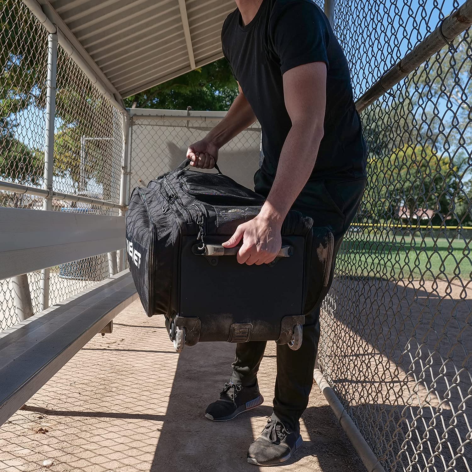 PowerNet Optimus Catcher's Bag - Professional Baseball & Softball Equipment for Players & Coaches - Perfect for Training, Games & Team Practices