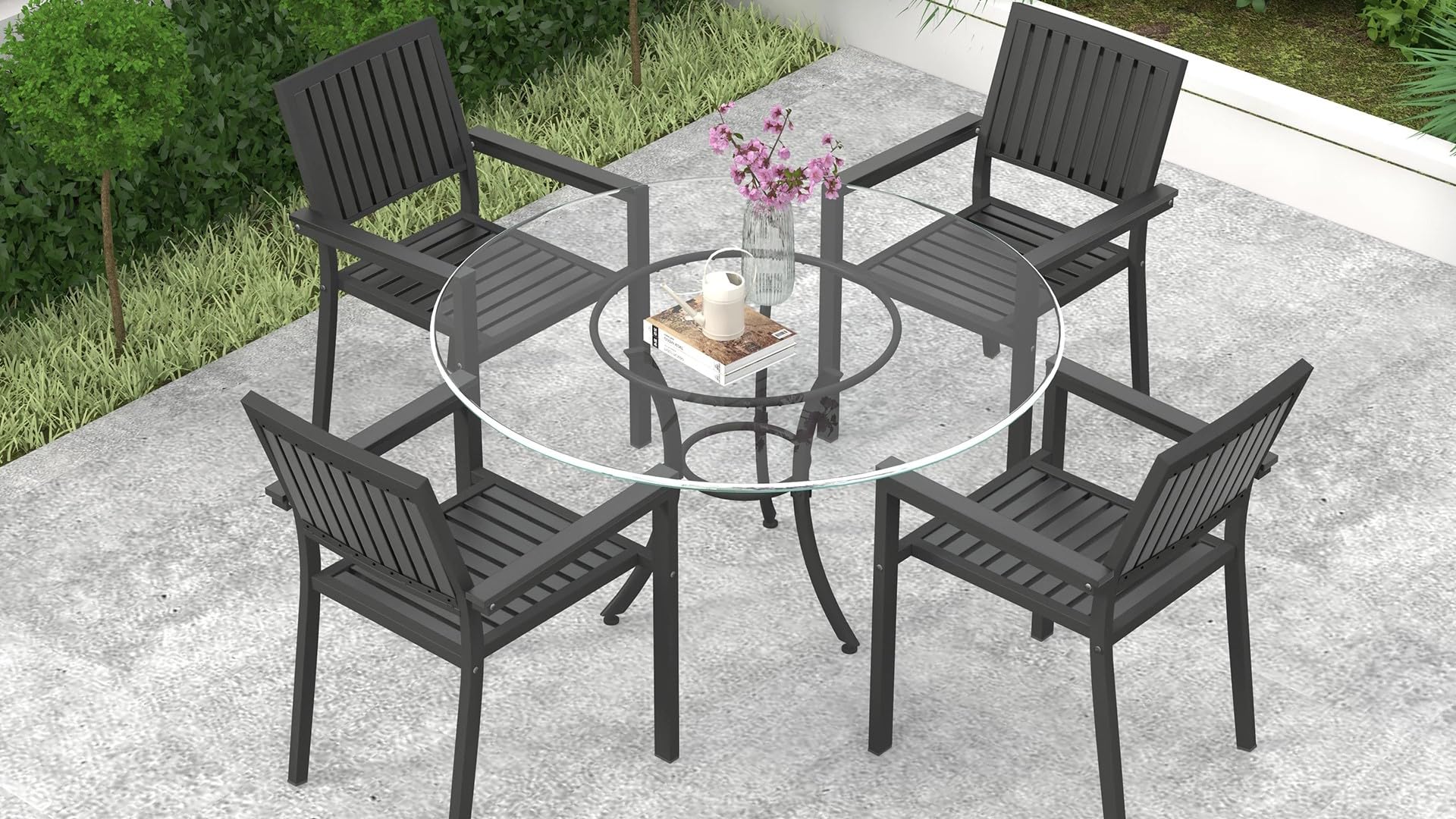 42 Inch Round Tempered Glass Table Top - 3/8