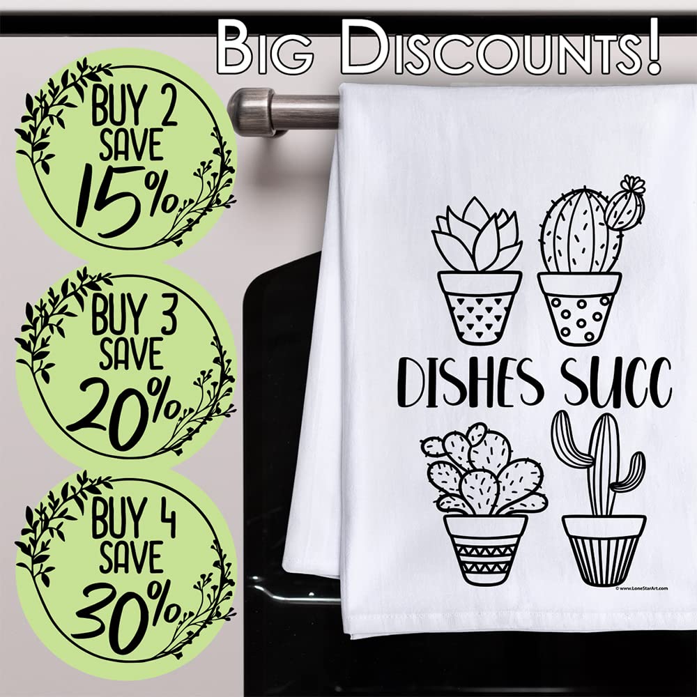 Funny Kitchen Towels with Sayings - Decorative Dish Towels for Women, Housewarming Gifts - Multi-Use Cute Kitchen Towels for Cooking, Cleaning & Decor - Perfect for Home, Office & Gifts