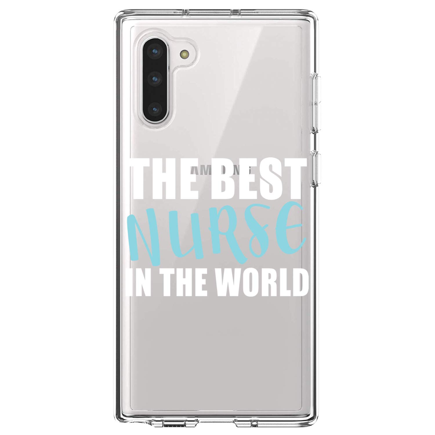 Premium Clear Shockproof Hybrid Case for Samsung Galaxy Note 10 (6.3 Inch) - Military-Grade Protection with TPU Bumper & Acrylic Back, Includes Tempered Glass Screen Protector - Perfect for Nurses, Healthcare Workers & Active Professionals