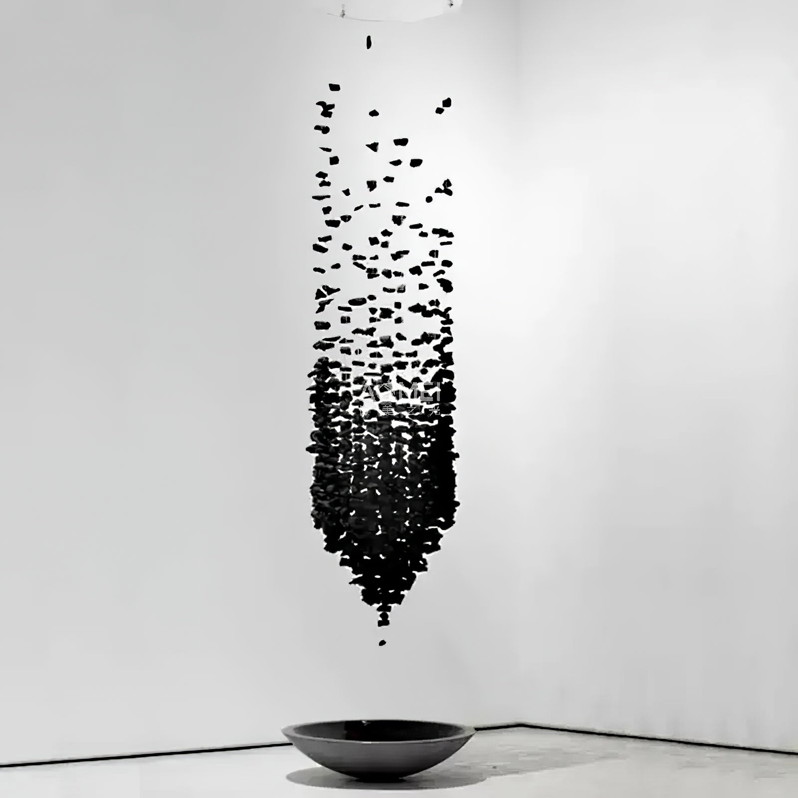 Stylish Charcoal Hourglass Chandelier - Modern Geometric Ceiling Light Fixture for Dining Room, Bedroom & Living Room Decor