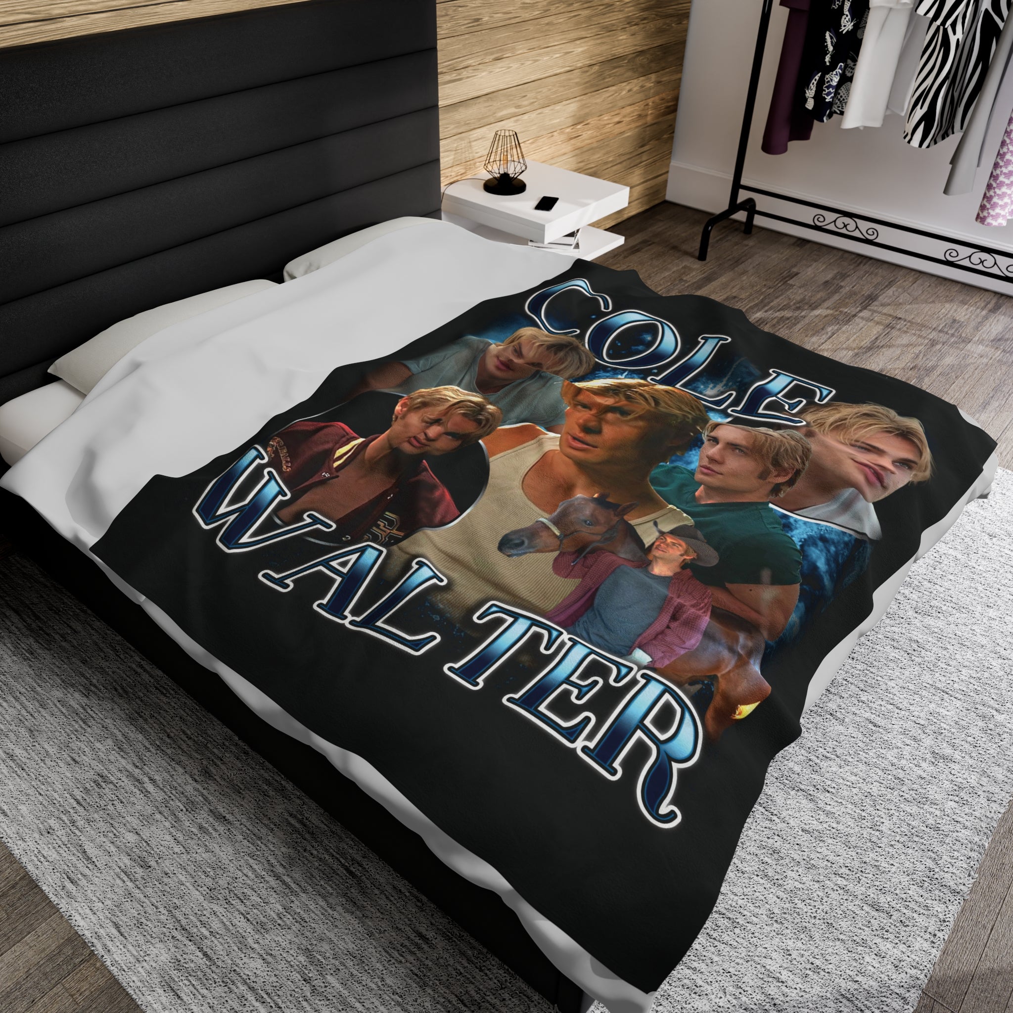 Cole Walter Soft & Cozy Fleece Blanket - Ultra Warm & Lightweight Throw for Bed, Couch, and Outdoor Use - Perfect for Home, Office, Camping & Travel