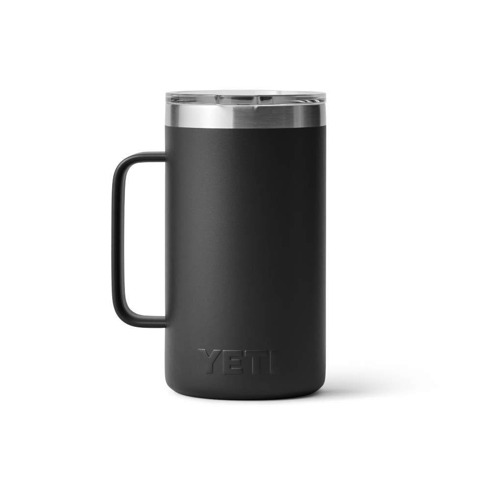 Yeti Rambler 24 oz Stainless Steel Insulated Mug with MagSlider™ Lid - Keeps Drinks Hot/Cold for Hours - Perfect for Camping, Travel & Office Use