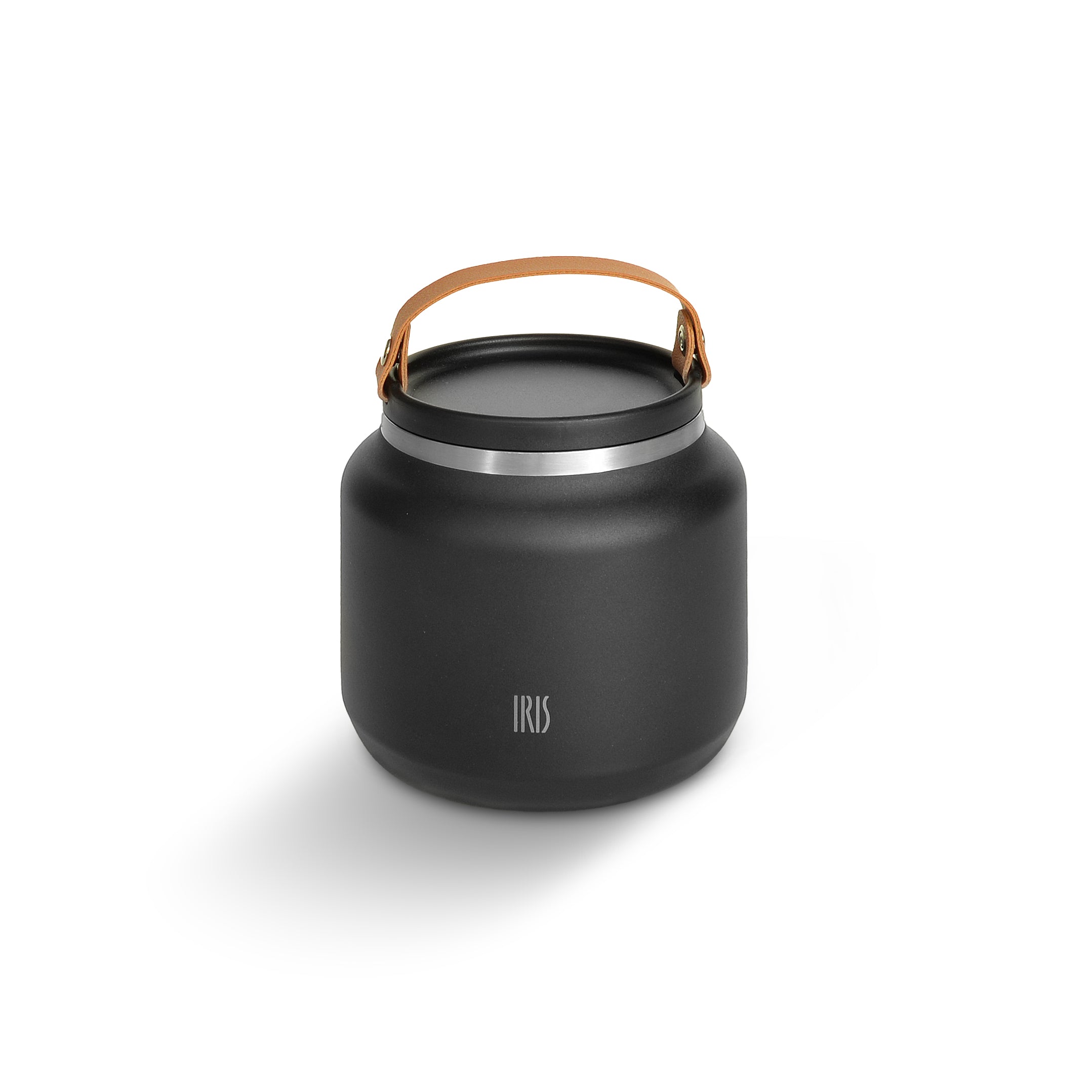 Insulated Food Flask with Handle - 700ml Black, Perfect for Lunch, Travel & Outdoor Activities