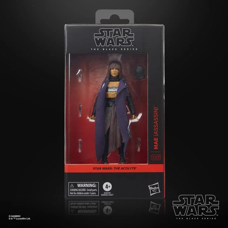 Star Wars The Black Series Mae Assassin 6-Inch Action Figure - Highly Detailed Collectible from The Acolyte Series | Perfect for Display, Cosplay, and Star Wars Fans Collection