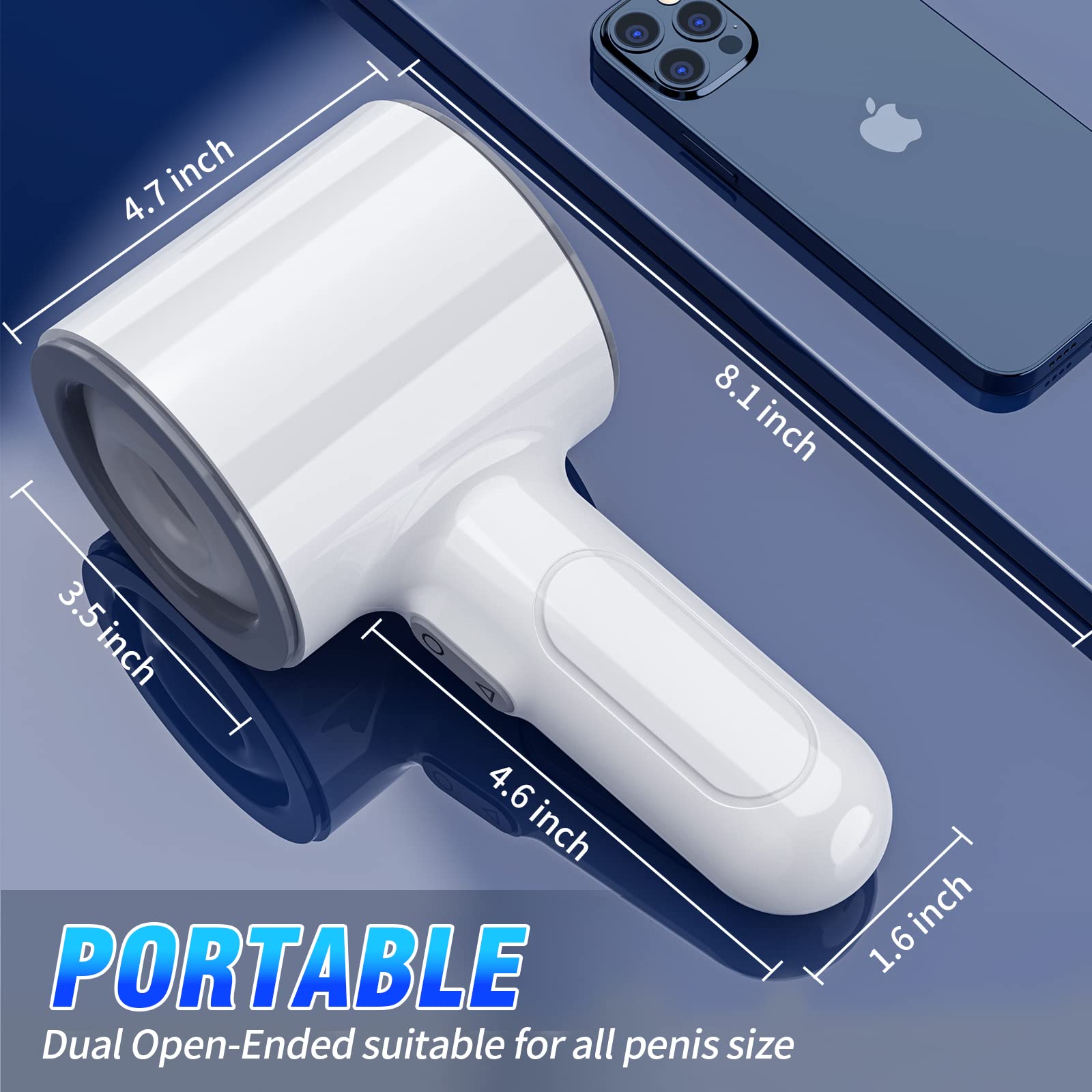 Automatic Thrusting Male Masturbator - 7 Vibration & Thrusting Modes, Dual Open-Ended Penis Massager for Men - Realistic Blowjob & Pocket Pussy Experience - Perfect for Solo Play, Couples Fun & Discreet Pleasure
