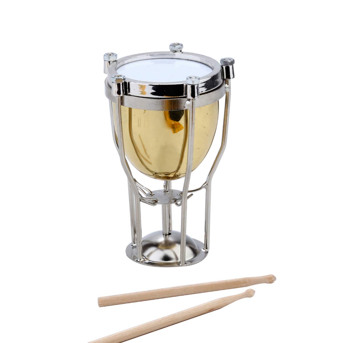 Miniature Brass Timpani with Stand & Case - 2.56