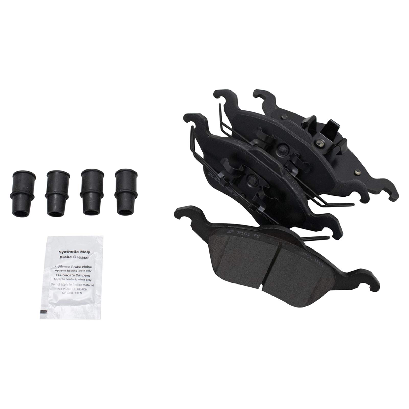 TRQ Front Performance Brake Pad & Rotor Kit - Semi-Metallic Vented Premium G-Coated - Compatible with 2000-2004 Ford Focus - Perfect for Daily Driving & Performance Upgrades