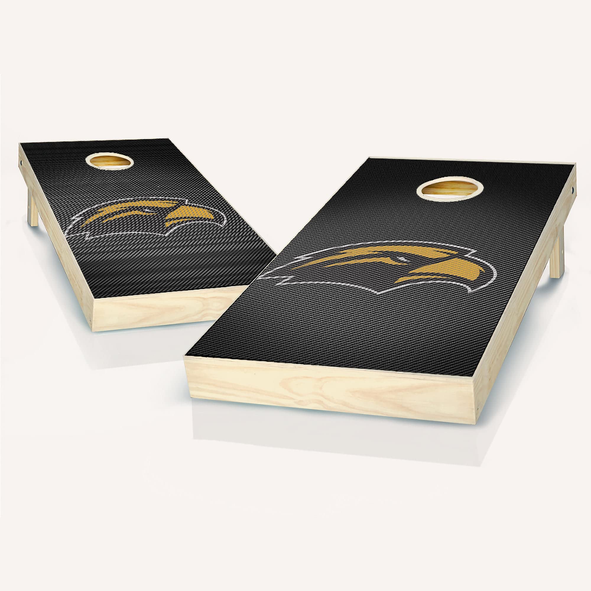 Southern Miss Slanted Cornhole Game Set - 2 Wooden Boards & 8 Bean Bags for Tailgating, Backyard Parties, and Outdoor Fun | Official College Team Colors