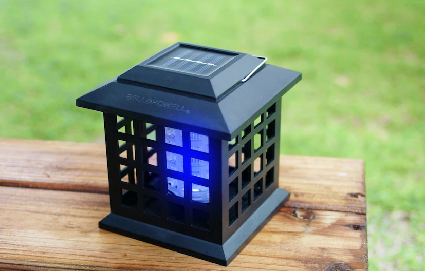 Solar Powered Bug Zapper - Outdoor & Indoor Insect Killer for Mosquitoes, Flies, Gnats - Waterproof & Weatherproof - Perfect for Patio, Garden, Backyard, Camping