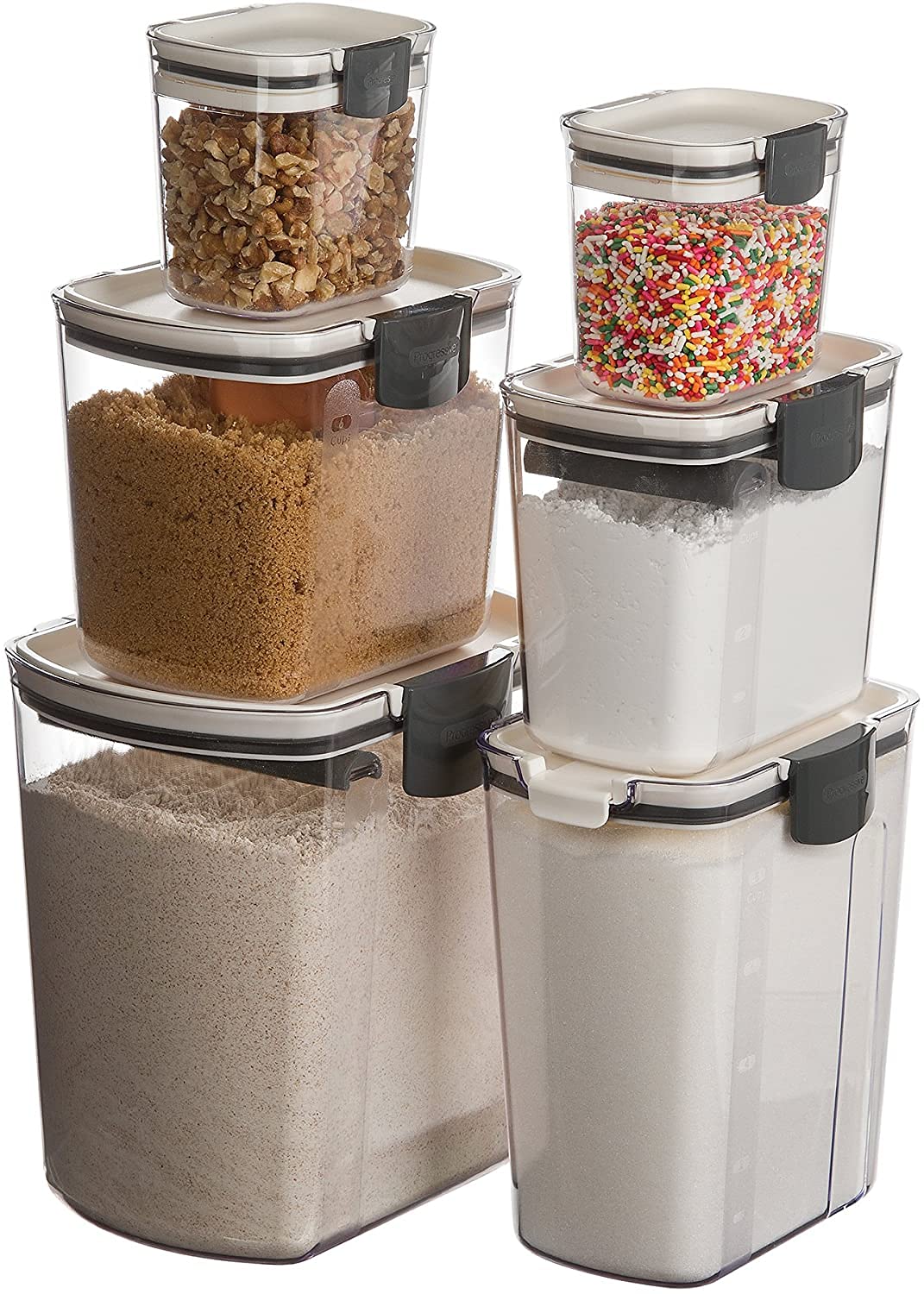 Progressive International PKS-1SET Prepworks ProKeeper 6-Piece Food Storage Container Set (2-Pack) - Perfect for Kitchen Organization & Meal Prep