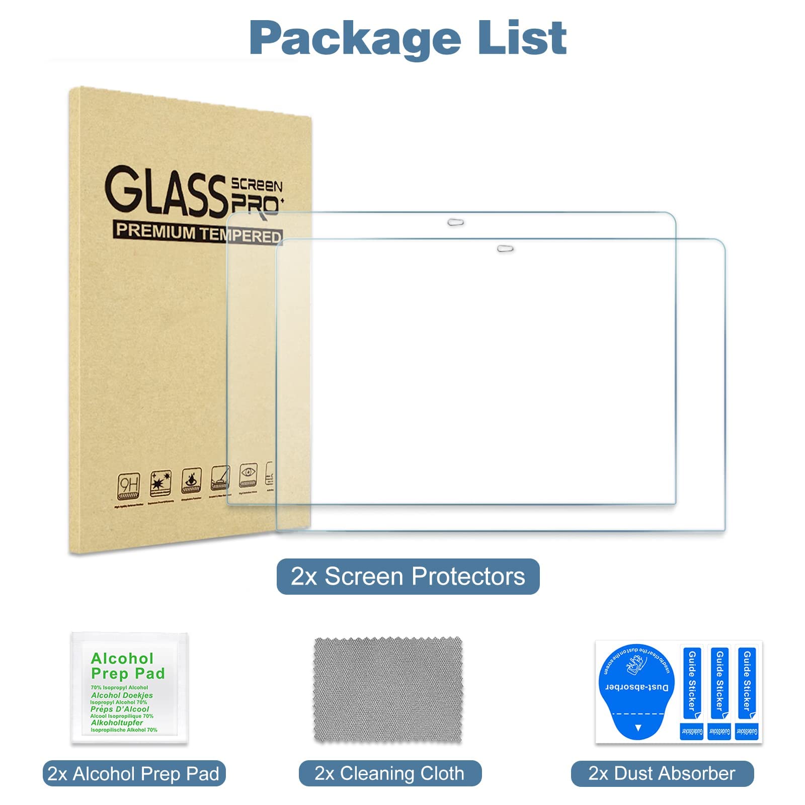 ProCase Heavy Duty Protective Case for MacBook Air 13 Inch (2020/2019/2018) with 2-Pack Screen Protectors - Shockproof Cover for MacBook Air 13 & Pro 13 | Perfect for Travel, Office & School Use