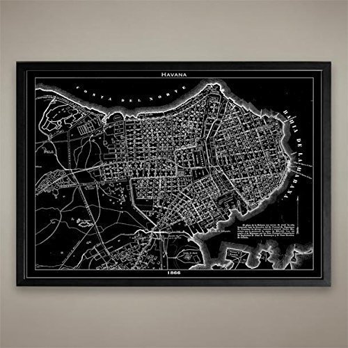Havana Map Print - Wall Decor for Home & Office