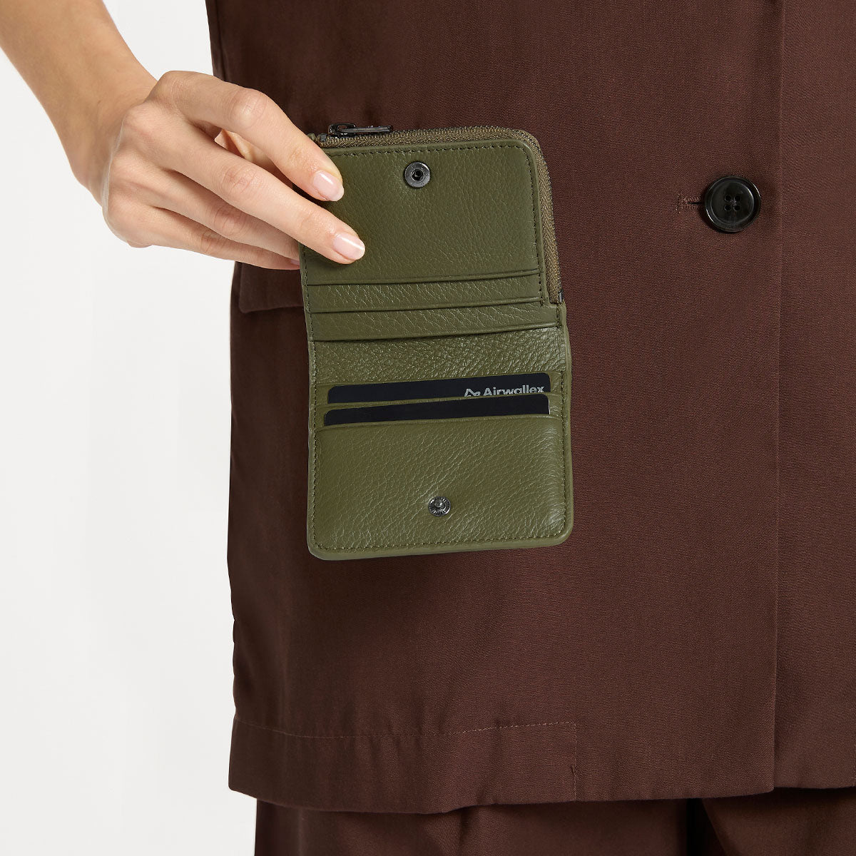 Sense Of Wonder Wallet for Women & Men - Khaki Crossbody Bag with RFID Blocking - Stylish & Secure Travel & Everyday Use